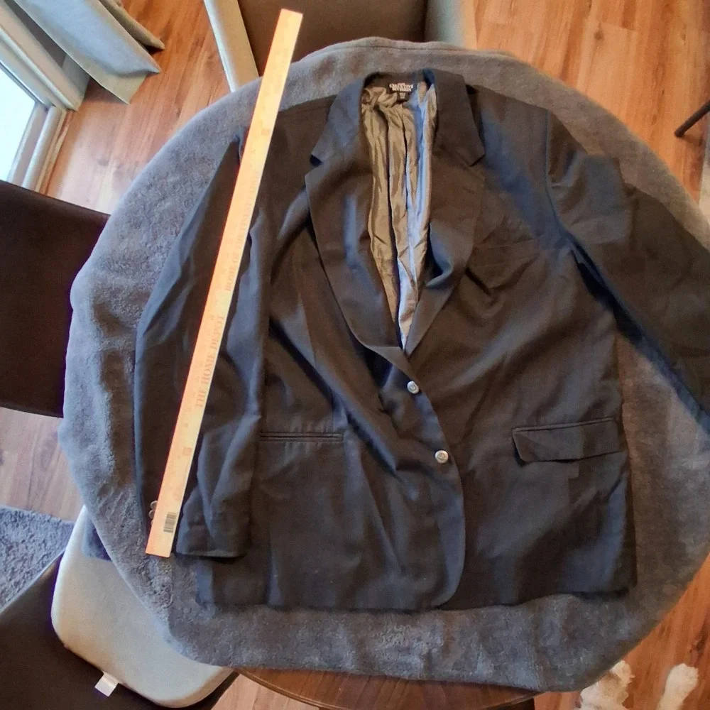 Haband Blazer Mens 54L Charcoal Gray Sport Coat Executive Formal Professional